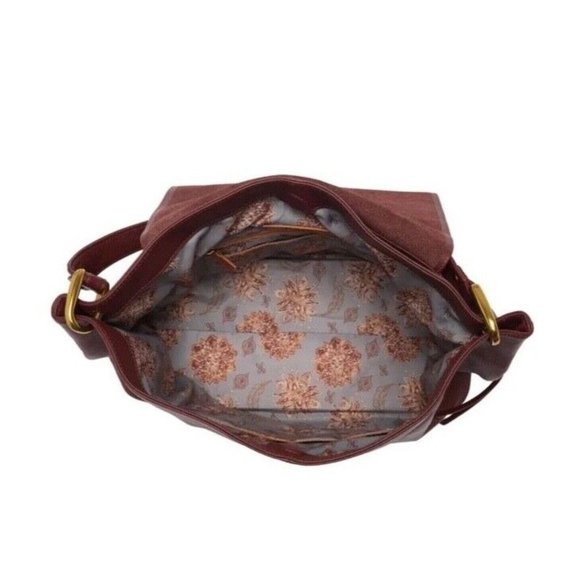 NWT Hobo Ventura Leather Shoulder Bag - Port - Picture 5 of 6